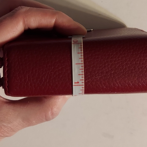 Vintage Buxton pebbled leather double zip accordion style wallet - Picture 12 of 13